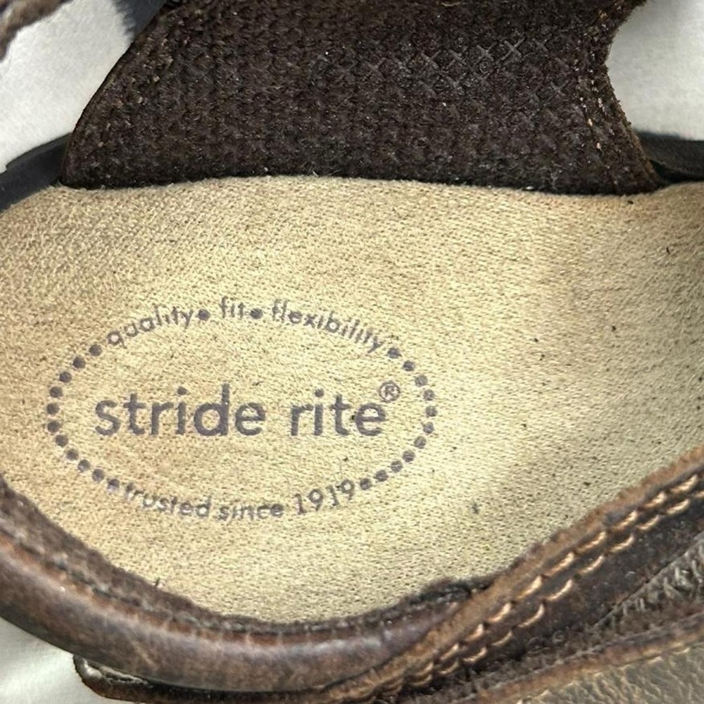 Stride Rite Boys’ Leather Angler Sandals – Size 1W 🤎 - Picture 8 of 8